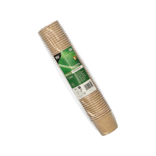 20 x 50 Portionsbecher, Pappe 60 ml Ø 6 cm · 4,9 cm braun "100% Fair"