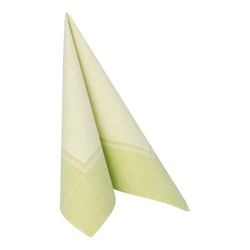 5 x 50 Servietten "ROYAL Collection" 1/4-Falz 40 cm x 40 cm hellgrün "Linum"