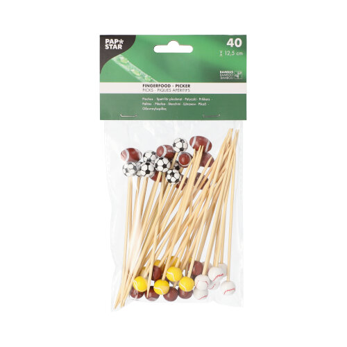 15 x 40 Fingerfood - Picker 12,5 cm "Sport"