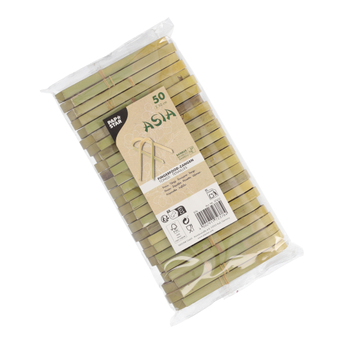 10 x 50 Fingerfood - Zangen Bambus "ASIA" 10 cm