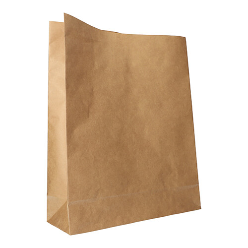 2 x 250 Blockbodenbeutel, Kraftpapier 40 cm x 32 cm x 11 cm braun