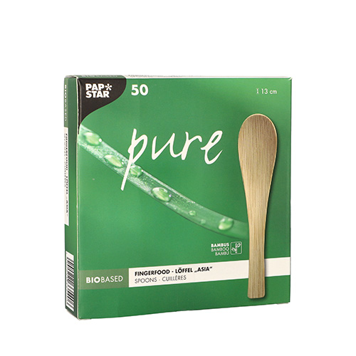 20 x 50 Fingerfood - Löffel, Bambus "pure" 13 cm "Asia"