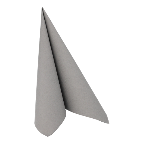 8 x 20 Servietten "ROYAL Collection" 1/4-Falz 40 cm x 40 cm steingrau