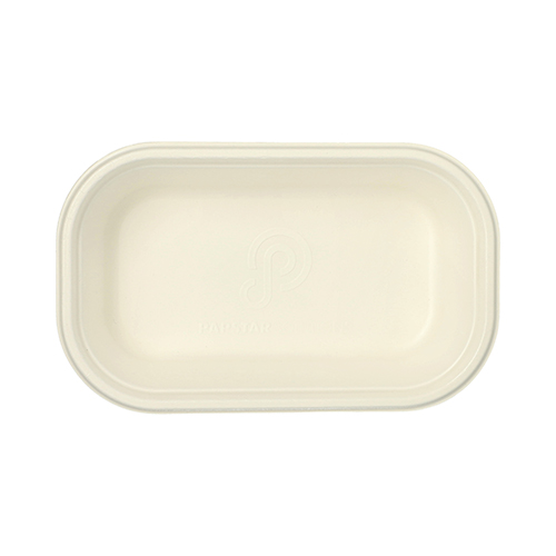 200 x Gastronorm-Behälter GN 1/4 Zuckerrohr, PLA beschichtet eckig 1,8 l 6,5 cm x 26,5 cm x 16,2 cm weiss