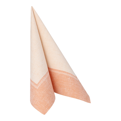 5 x 50 Servietten "ROYAL Collection" 1/4-Falz 40 cm x 40 cm terracotta "Linum"