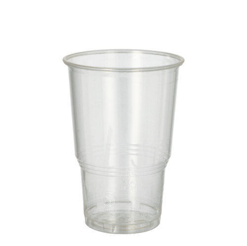 12 x 25 Einwegbecher, PLA "pure" 0,25 l Ø 7,8 cm · 11 cm glasklar mit Schaumrand