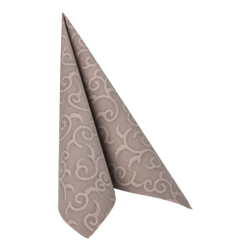 8 x 20 Servietten "ROYAL Collection" 1/4-Falz 40 cm x 40 cm grau "Casali"