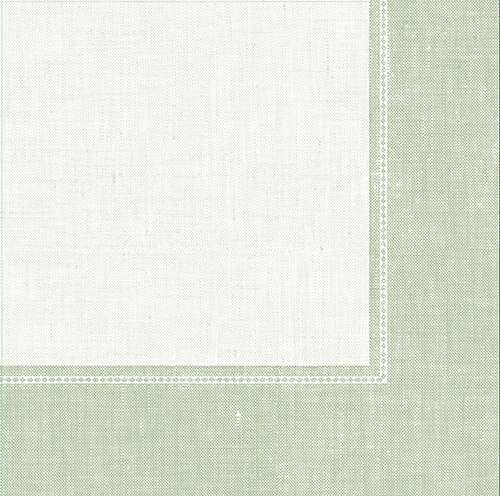 5 x 50 Servietten "ROYAL Collection" 1/4-Falz 40 cm x 40 cm jadegrün "Linum"