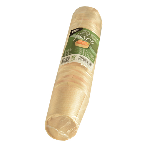 10 x 50 Fingerfood - Schalen, Holz "pure" rund Ø 6 cm · 6 cm