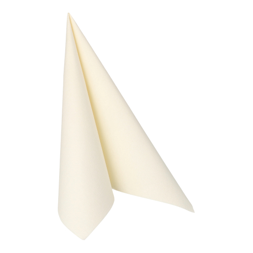 5 x 50 Servietten "ROYAL Collection" 1/4-Falz 40 cm x 40 cm champagner in Papierverpackung