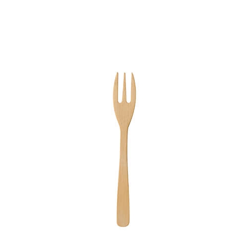 20 x 50 Fingerfood - Gabeln, Bambus "pure" 9,5 cm