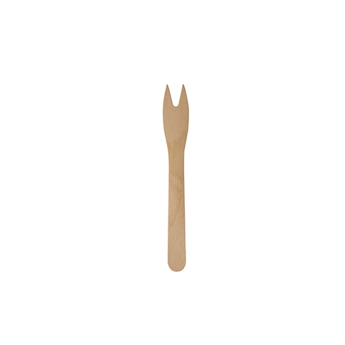 Snack-Gabeln, Holz "pure" 12,1 cm